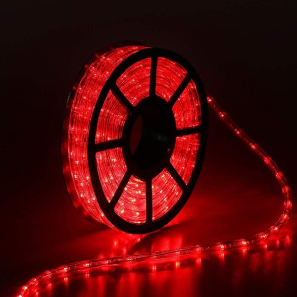 CREWBOLT 10 Meter Waterproof LED Rope Strip Lights | Red Outdoor & Indoor Lighting for Balcony, Home, Festive Décor | Diwali, Ceiling Cove Lighting