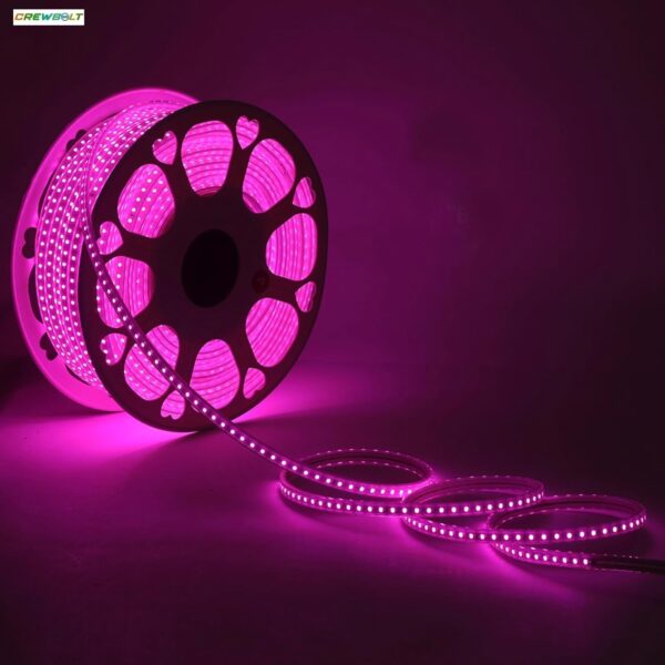 CREWBOLT 30 Meter Waterproof LED Rope Strip Lights | Pink Outdoor & Indoor Lighting for Balcony, Home, Festive Décor | Diwali, Ceiling Cove Lighting - Image 2