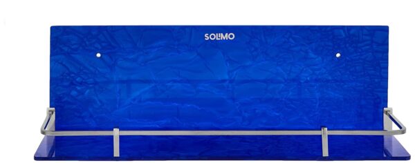 Amazon Brand - Solimo Premium Acrylic Glass Wall-Mount Rack, for Multipurpose use in Bathroom and Kitchen- 1 PC (Blue, 15 x 5.5 Inches, 1 Pc) - Image 4