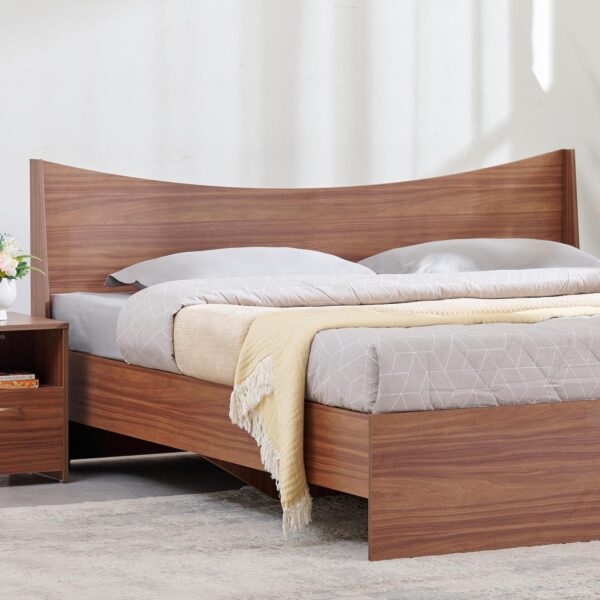 Home Centre Helios Alton Queen Bed with Bedside Table and 3-Door Wardrobe - Image 7