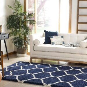 AZAN RUGS Zamora Handmade Soft Shag Collection Rectangle for Office Entertainment Room Home Decor Carpets carpt for Living Room